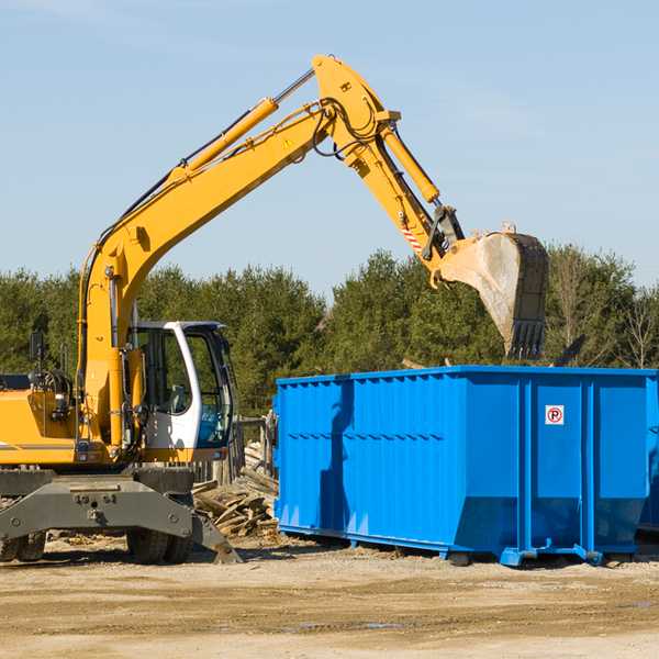 can i choose the location where the residential dumpster will be placed in Mount Hope Ohio